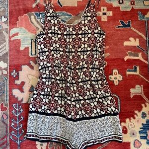 Francesca’s brand Alya spring print romper
